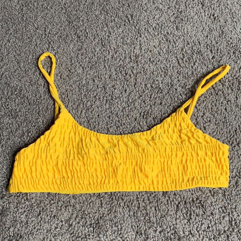 yellow bikini top